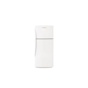 A Fisher and Paykel E331T 329L right hand hinge fridge with its doors closed